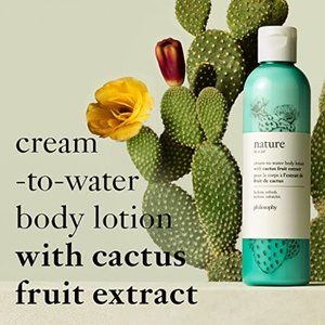 Philosophy Cream-To-Water Body Lotion w/Cactus Fruit Extract Nature in a Jar NEW